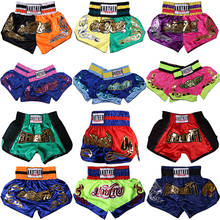 Muay Thai боксерские шорты для мужчин и женщин, для детей, для профессионального соревнования, для тренировок, кикбоксинга, для боев, MMA, трусы Bjj Sanda 2024 - купить недорого
