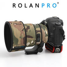 Rolanpro capa de camuflagem para lente, capa de chuva para lente da lente, camuflagem, para nikon e canon, 105mm f1.4 2024 - compre barato