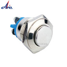 Universal 16mm Waterproof Momentary Metal Push Button Horn Switch Silver Nickel-Plated Brass Self-Reset Switch 2024 - buy cheap