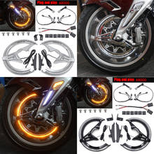 NEW Motorcycle Accessories Chrome Black Brake Disc Rotors Covers LED Cornering Lamp For Honda GL1800 Goldwing 2018 2019 2020 2024 - buy cheap