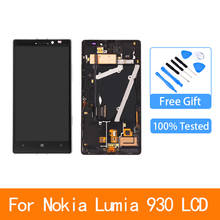 ЖК-дисплей 5,0 дюйма для Nokia Lumia 930 с сенсорным экраном и дигитайзером в сборе с рамкой 2024 - купить недорого