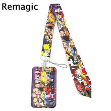 Funny Cartoon Characters Lanyard Credit Card ID Holder Bag Student Women Travel Card Cover Badge Car Keychain Gifts Accessories 2024 - buy cheap