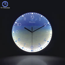 Luminous Decorative Wall Clock 12 Inch LED Glowing Silent Large Wall Clock Modern Design Living Room Bedroom Nordic Home Decor 2024 - buy cheap