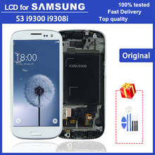 Tela lcd original para samsung galaxy s3, i9300, i9300i, i9301, i9308i, i9301i, touch screen, digitalizador, montagem, 4.8 polegadas 2024 - compre barato