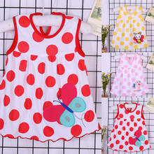 New summer baby dress toddler girl dresses sleeveless cartoon dot print princess dress for baby girl vest dress baby clothes 2024 - buy cheap