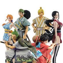 Tronzo Original Banpresto One Piece Wano Kuni Luffy Sanji Robin Usopp Nami Sir Crocodile Boa Hancock PVC Action Figure Model Toy 2024 - buy cheap