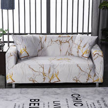 Мраморный белый чехол для дивана из спандекса для гостиной, эластичный материал, двухместный диван для дивана, чехлы для диванов 2024 - купить недорого