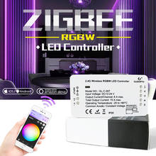 Controle para automação de casa inteligente, sistema rgbw zigbee 3.0, controle multifuncional com cores rgb 2024 - compre barato