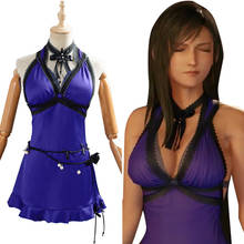 Game Final Fantasy VII Cosplay Remake Tifa Lockhart Costumes Purple Dress Halloween Carnival Costume For Girls Women 2024 - buy cheap