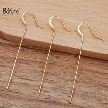 BoYuTe (100 Pieces/Lot) 16*52MM Metal Brass Long Ear Hook Earring Accessories Diy Handmade Jewelry Findings Components 2024 - buy cheap