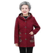 Middle-aged Elderly New Jacket Women's Jacket Lady Add Cotton to Thicken Coat Mom Winter Clothes Grandma Outfit Plus Size 5XLA22 2024 - buy cheap