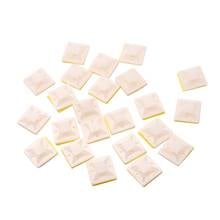 100 PCS/BAG Cable Tie Base Mounts Clamps Clip White Self Adhesive Tape Cable Wire Zip Tie Mounts Bases Wall Holder 2024 - buy cheap