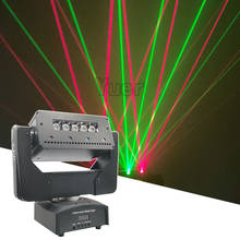 Luz laser 3 em 1 lavagem, laser estroboscópio 5x10w, cabeçote móvel, luz 550mw dmx512 luz laser dj/bar/festa/palco, projetor laser 2024 - compre barato