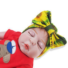 Toddler Kids Baby Knotted Hat Flower Dot Printed Beanie Cap Cute Bowknot Turban Newborn Headwear Head Accessories For Girls Boys 2024 - buy cheap