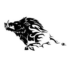 Personality Wild Boar Angry Pig Tribe Animal Fashion Car Decoration Cover Scratch Pvc Car Sticker Black/white, 17cm * 8cm 2024 - buy cheap