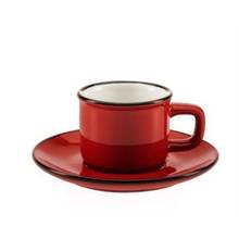 Кофейные чашки для эспрессо и блюдца яркого цвета тонкой керамической посуды "Новый" высокого качества 2024 - купить недорого