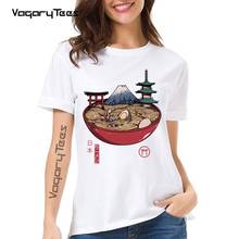 VagaryTees 2021 A Japanese Ramen Noodles Japanese landscape T Shirt Women tees Summer fashion Tee 2024 - buy cheap