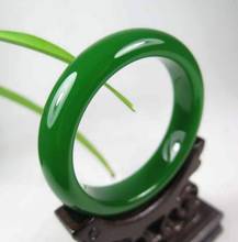 Xinjiang Hetian jade and jade jade bracelet bracelet spinach green oblate Jasper jade bracelets 60---62mm 2024 - buy cheap
