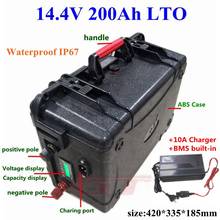 Paquete de batería de titanato de litio de 20000 ciclos LTO 6s 14,4 V, no batería de 12V con BMS para sistema solar de motor de arrastre + cargador de 10A 2024 - compra barato