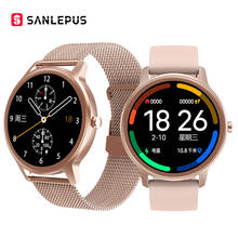 Sanlepus relógio inteligente feminino, novo smartwatch casual esportivo fitness para android, apple, xiaomi honor, 2021 2024 - compre barato