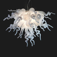 Free Shipping UL/CE 110v/220v LED Pendant Pure Whiteness Blown Glass Ceiling Lamp 2024 - buy cheap