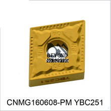 CNMG160608-PM YBC251 CNMG 160608 CNMG1606, insertos de carburo, CNC, herramientas para torneado torno, cortador, 10 Uds. 2024 - compra barato