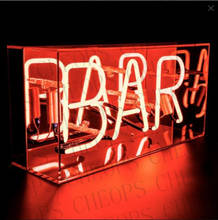 Brinde-bar acrílico, decoração para festas, tubo de vidro verdadeiro, parede do pub, quarto das meninas, luminária de decoração, 14x5 2024 - compre barato
