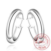 New 925 Silver Hoop Earring Women Earrings For Women Wedding Gift Fine Europe Jewelry Christmas Gift Hot Sale Engagement Party 2024 - buy cheap