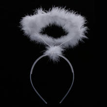 Branco pena bandana festival masquerade hairband acessórios 2024 - compre barato