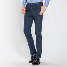 Новые весенне-осенние хлопковые мужские штаны, Классические деловые повседневные брюки, Прямая поставка, модные высококачественные мужские штаны 2024 - купить недорого