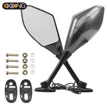 Motorcycle side Mirror Carbon fiber Aluminum Rearview Mirrors Turn Signal light For YAMAHA YZF R25/R3 YZF-R25 YZFR3 R6 2014-2018 2024 - buy cheap