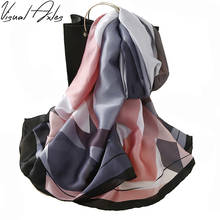 Plaid Silk Scarf 2021 Fashion Women Italy 100% Pure Silk Shawls Scarves Soft Foulard Femme Hijab Long Bufanda Mujer 2024 - buy cheap