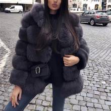 New Winter Coat Women Faux Sheep Fur Fox Fur Coat Plus Size Women Warm Long Sleeve Faux Fur Jacket Hooded Fur Coat Overcoat 2024 - buy cheap