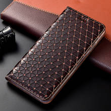 Luxury Diamond Genuine Leather Case For Huawei Y5 Y6 Y7 Y9 Pro Prime 2017 2018 2019 P Smart Z Flip Cover 2024 - buy cheap