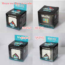 Moyu meilong cubo mágico 2x2x2 3x3x3, cubo mágico 4x4x5x5x5 e 5, cubo quebra-cabeça 2x2 3x3 4 5x5 cubo magico 2024 - compre barato