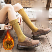 Stockings Women Warm Comfortable Solid Student All-match Simple Female Thicker Autumn Winter Fashion Prevalent Korean Style Chic 2024 - buy cheap