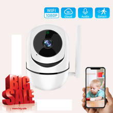 1080P inalámbrica Mini cámara IP inteligente para automóbil de Casa de vigilancia de seguridad Wifi PTZ CCTV Cámara Monitor de gran promoción 2024 - compra barato