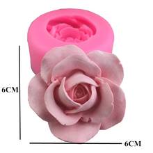 Силиконовая форма для мыла «сделай сам» в виде цветка розы, пластырь для помадки, торта, ароматерапии, ручной работы 2024 - купить недорого