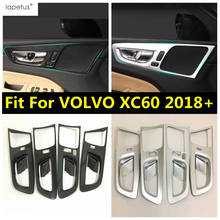 Lapetus Accessories For VOLVO XC60 2018 - 2021 ABS Inner Car Door Pull Doorknob Handle Catch Bowl Molding Cover Kit Trim / ABS 2024 - buy cheap