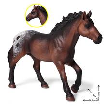 Figura de caballo semental hecho a mano para niños, juguete educativo de simulación coleccionable, figurita de Animal artesanal 2024 - compra barato