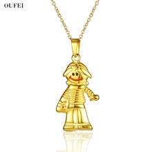 OUFEI Vintage Ethnic Necklace Women Stainless Steel Jewelry Fashion Accessories Personalized Mary Poppins Wholesale Lots Bulk 2024 - buy cheap