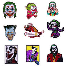 Joker enamel pin American psychological thriller film inspired brooch 2024 - buy cheap