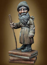 Figura de resina de hombre antiguo con bigote largo, modelo en miniatura gk sin montar, sin pintar, 54mm, 1/32 2024 - compra barato