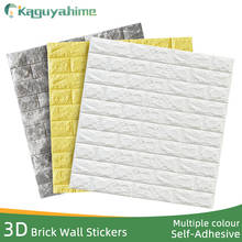 Kaguyahime 3D Brick Wall Stickers DIY Decor Self-Adhesive Waterproof Wallpaper For Kids Room Bedroom 3D Wall Sticker Brick 2024 - buy cheap