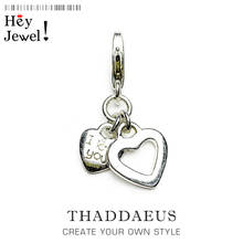 Joyería de moda para mujer, regalo de Plata de Ley 925 "I Love You", Charm de corazones románticos, pulsera, Gargantilla, cadena, collares, colgantes 2024 - compra barato