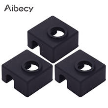 Aibecy 3 pçs mk9 hotend silicone meia calefator bloco capa protetora de silicone para creality ender 3 ender 3 pro impressora 3d 2024 - compre barato