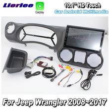 Для Jeep Wrangler 2008-2017 Автомобильная Мультимедийная система Android GPS-навигатор плеер радио видео HD экран 2024 - купить недорого