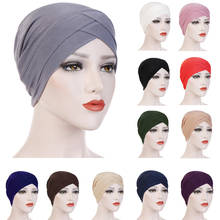 Muslim Women Hijab Turban Hat Head Scarf Hair Loss Cancer Chemo Cap Headscarf Wrap Islamic Beanie Bonnet Stretch Headwear Hat 2024 - buy cheap