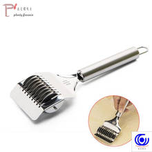 1PC Stainless Steel Spaghett Noodle DIY Maker Lattice Roller Docker Dough Cutter Tool Kitchen Helper Cutting Tools pasta server 2024 - buy cheap