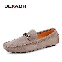 DEKABR Men Casual Shoes Fashion Male Shoes Cow Suede Leather Men Loafers leisure Moccasins Slip On Men's Driving Shoes Size 47 2022 - buy cheap